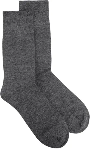 3 Pair of Biagio Solid CHARCOAL GREY Color Men's COTTON Dress SOCKS