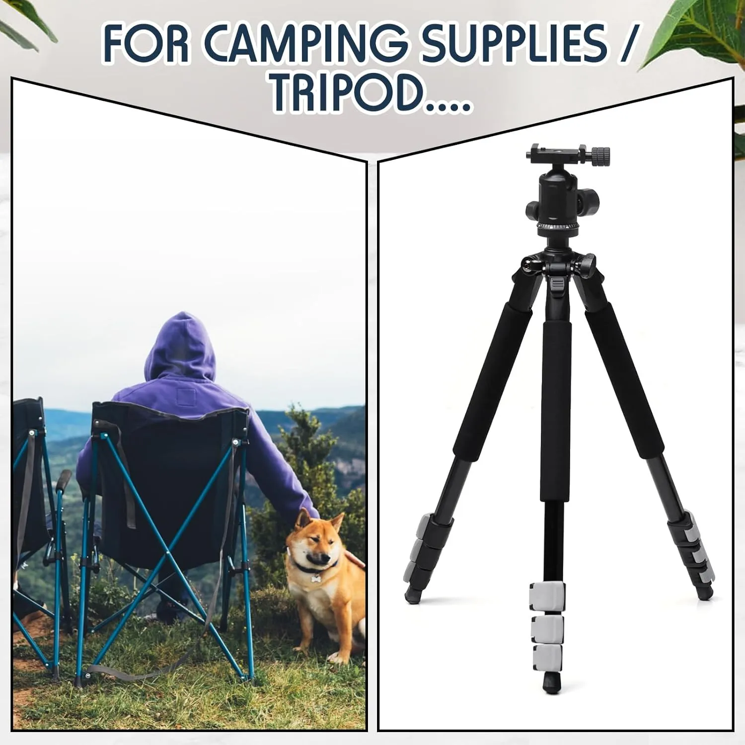 3 Pcs Tripod Carrying Case Bag Water Resistant Durable Lightweight Multifunctional Tripod Carrying Case with Heavy Duty Suit for Tent, Fishing Pole, Lights, Speakers, Cameras(Black,28 Inch)