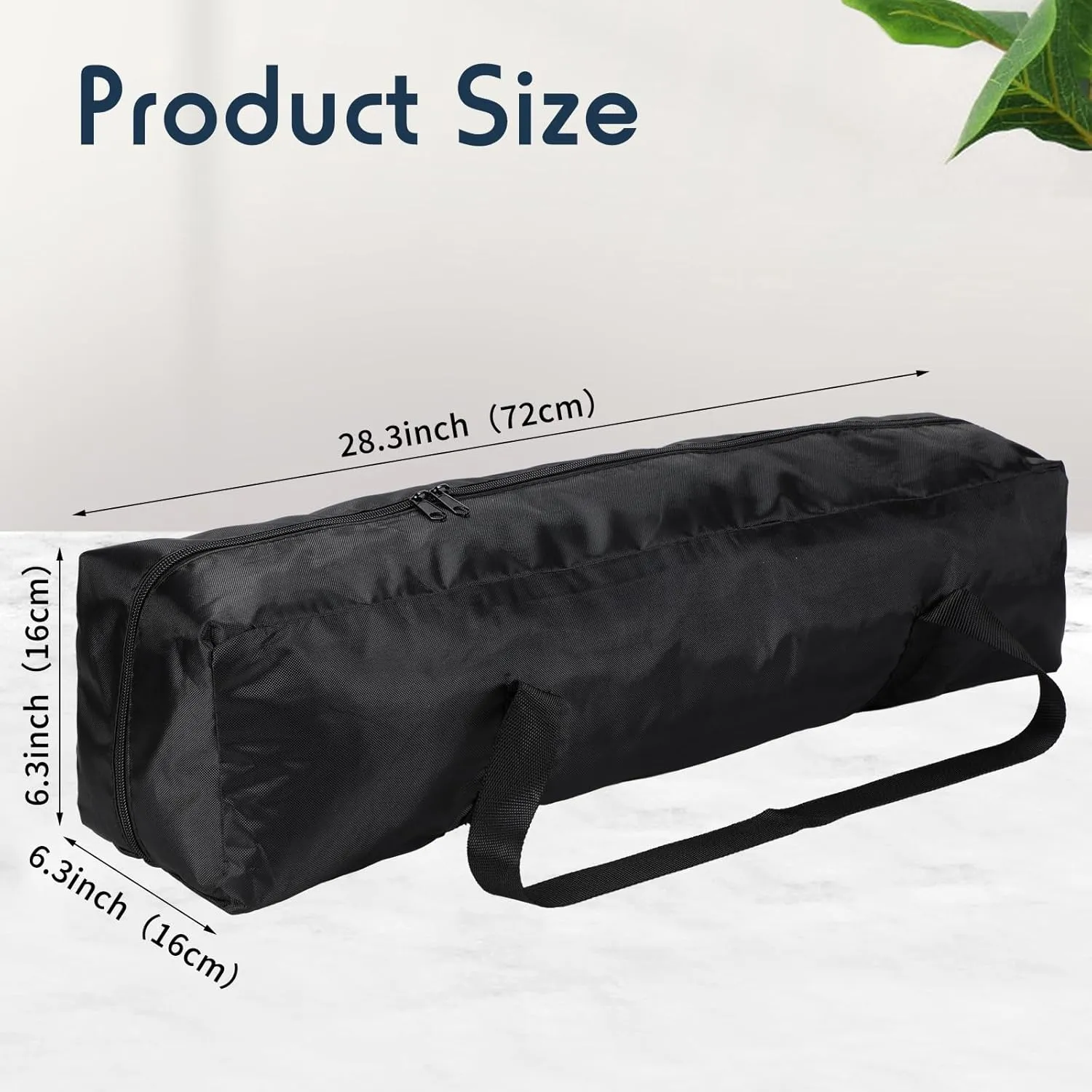 3 Pcs Tripod Carrying Case Bag Water Resistant Durable Lightweight Multifunctional Tripod Carrying Case with Heavy Duty Suit for Tent, Fishing Pole, Lights, Speakers, Cameras(Black,28 Inch)