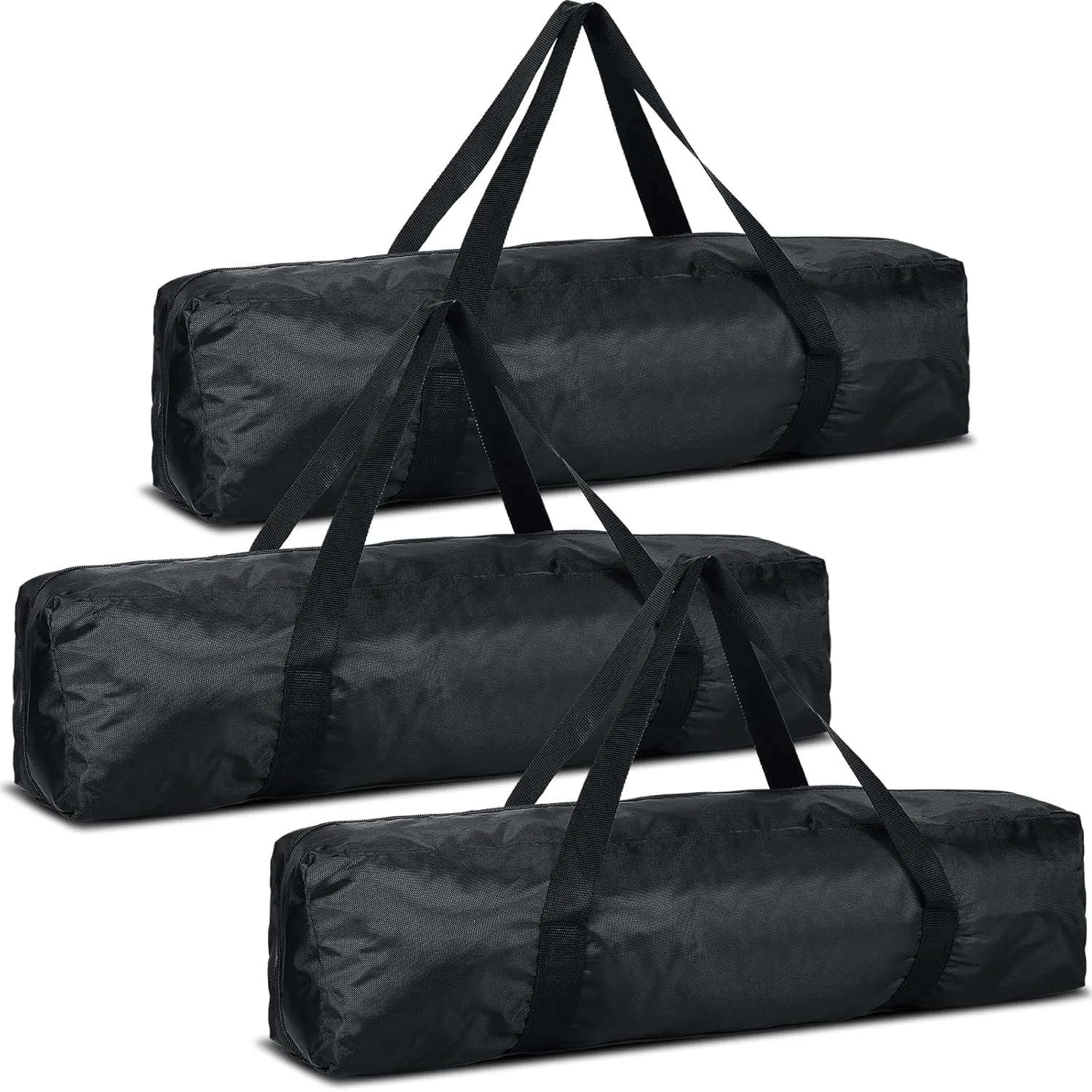 3 Pcs Tripod Carrying Case Bag Water Resistant Durable Lightweight Multifunctional Tripod Carrying Case with Heavy Duty Suit for Tent, Fishing Pole, Lights, Speakers, Cameras(Black,28 Inch)
