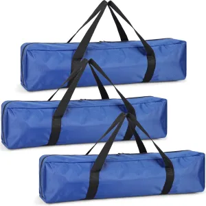 3 Pcs Tripod Carrying Case Bag Water Resistant Durable Lightweight Multifunctional Tripod Carrying Case with Heavy Duty Suit for Tent, Fishing Pole, Lights, Speakers, Cameras(Blue,28 Inch)