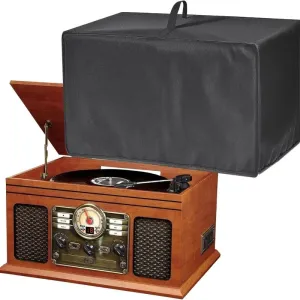 6 In 1 Bluetooth Jukebox Dustproof & Waterproof Cover For Record Player 49 X 38 X 25 Cm