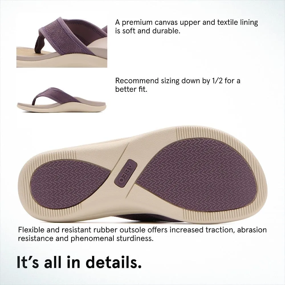 ABEO Laguna Flip Flops For Women | Orthopedic Sandals | Arch Support Flip Flops | Plantar Fasciitis Relief Sandals | Built-In Orthotics Inserts For Women