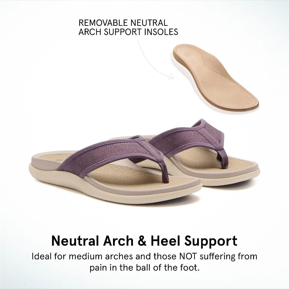 ABEO Laguna Flip Flops For Women | Orthopedic Sandals | Arch Support Flip Flops | Plantar Fasciitis Relief Sandals | Built-In Orthotics Inserts For Women
