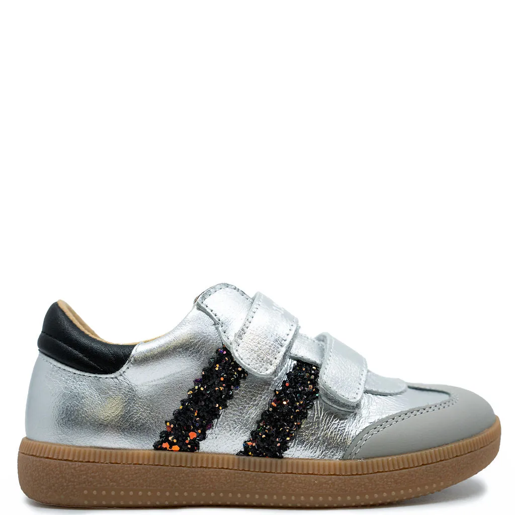 Acebos Silver Stripe Velcro Sneaker