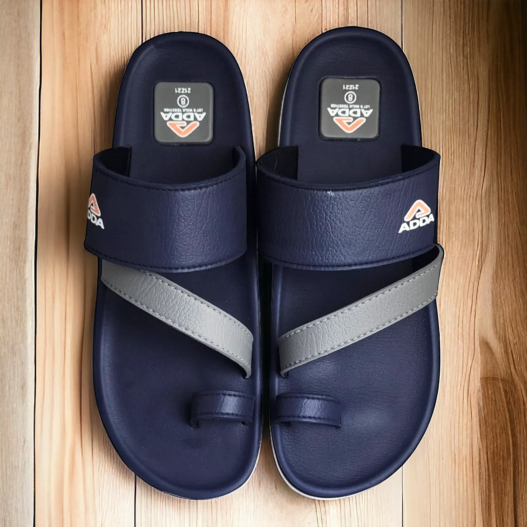 ADDA AXIS1 NAVY/GREY Men's Slipper/Chapple/Flip flop