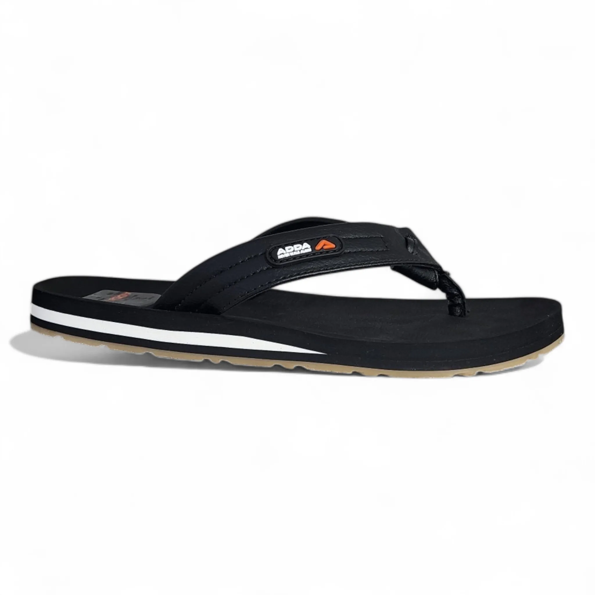 ADDA ONLY1 BLACK Men's Slipper/Chapple/Flip flop