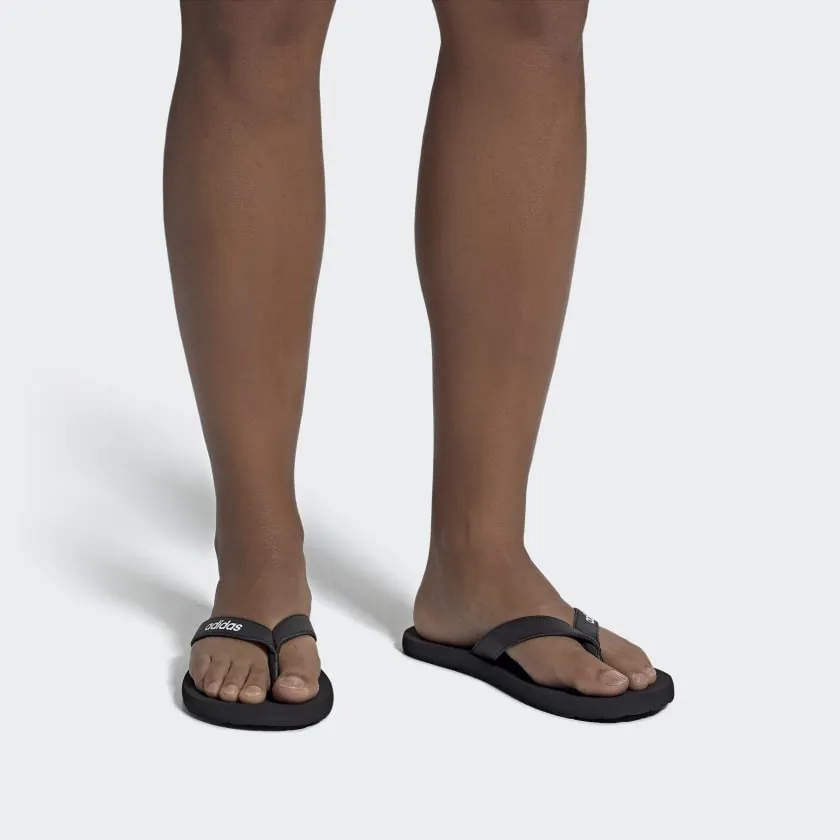 Adidas Mens Eezay Flip-Flops - Black/White