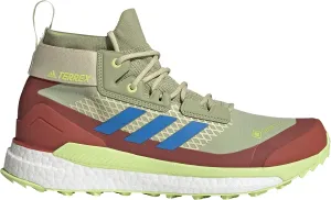 adidas Men's Terrex Free Hiker Gore-Tex Hiking Shoe, Magic Lime/Blue Rush/Pulse Lime - 7.5