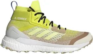 adidas Men's Terrex Free Hiker Primeblue Hiking Shoes, Beige Tone/Pulse Yellow/Acid Yellow - 9