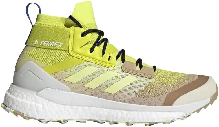 adidas Men's Terrex Free Hiker Primeblue Hiking Shoes, Beige Tone/Pulse Yellow/Acid Yellow - 9