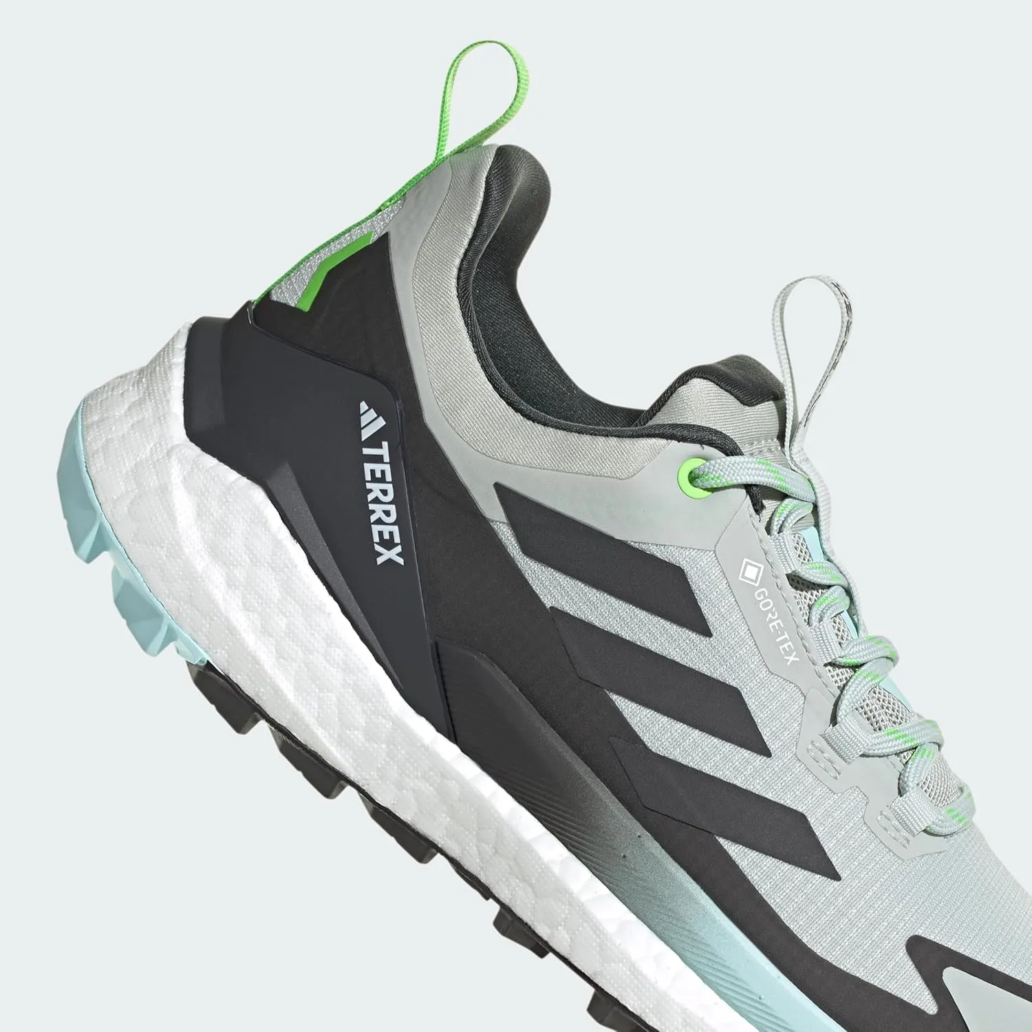 adidas Womens Terrex Free Hiker 2 Low GTX Hiking Hiking Sneakers Shoes - Green