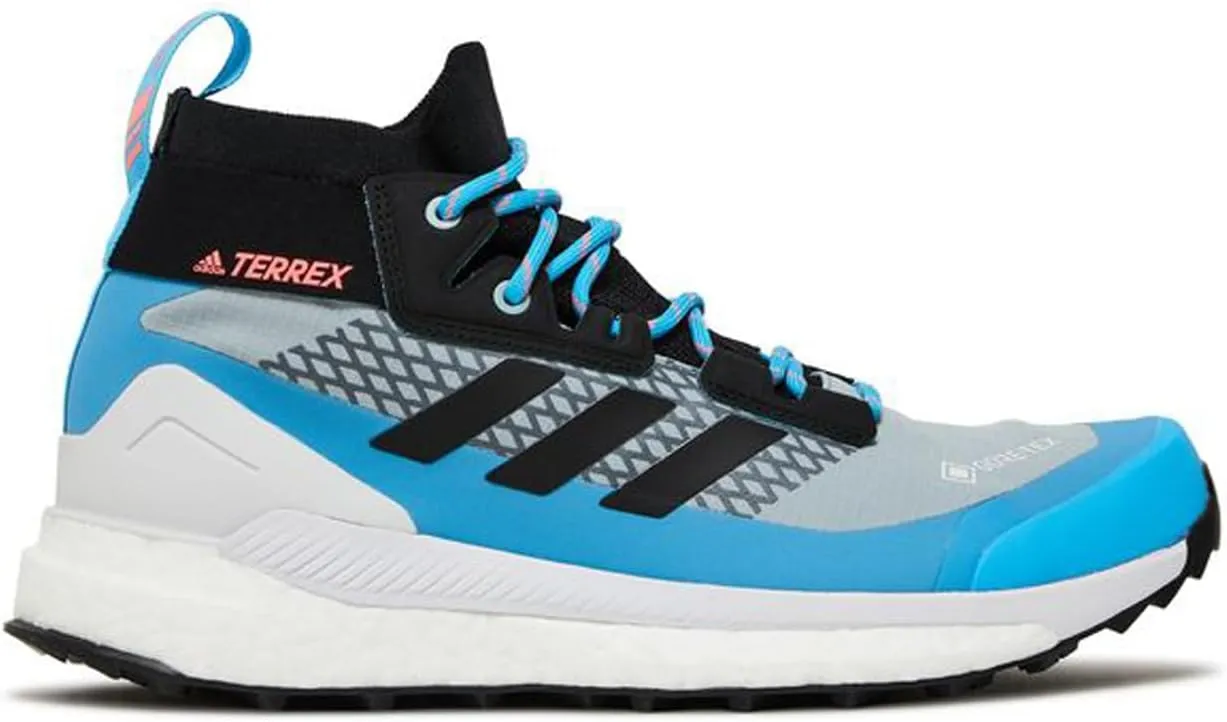 adidas Womens Terrex Free Hiker Gore-Tex Hiking Shoes, Magic Grey Sky Rush