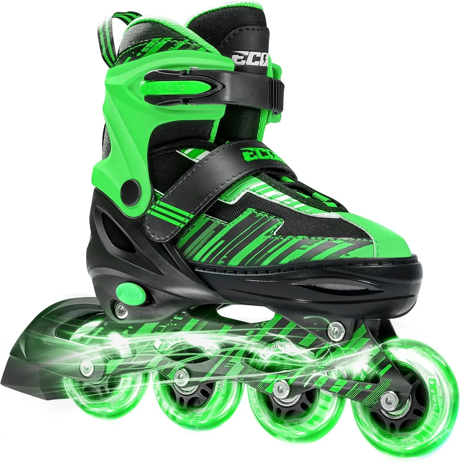 Adjustable Inline Skates Boys and Girls with Light up Wheels，Roller Skates for Kids Ages 4-12, Teen Skates for Beginner Outdoor and Indoor