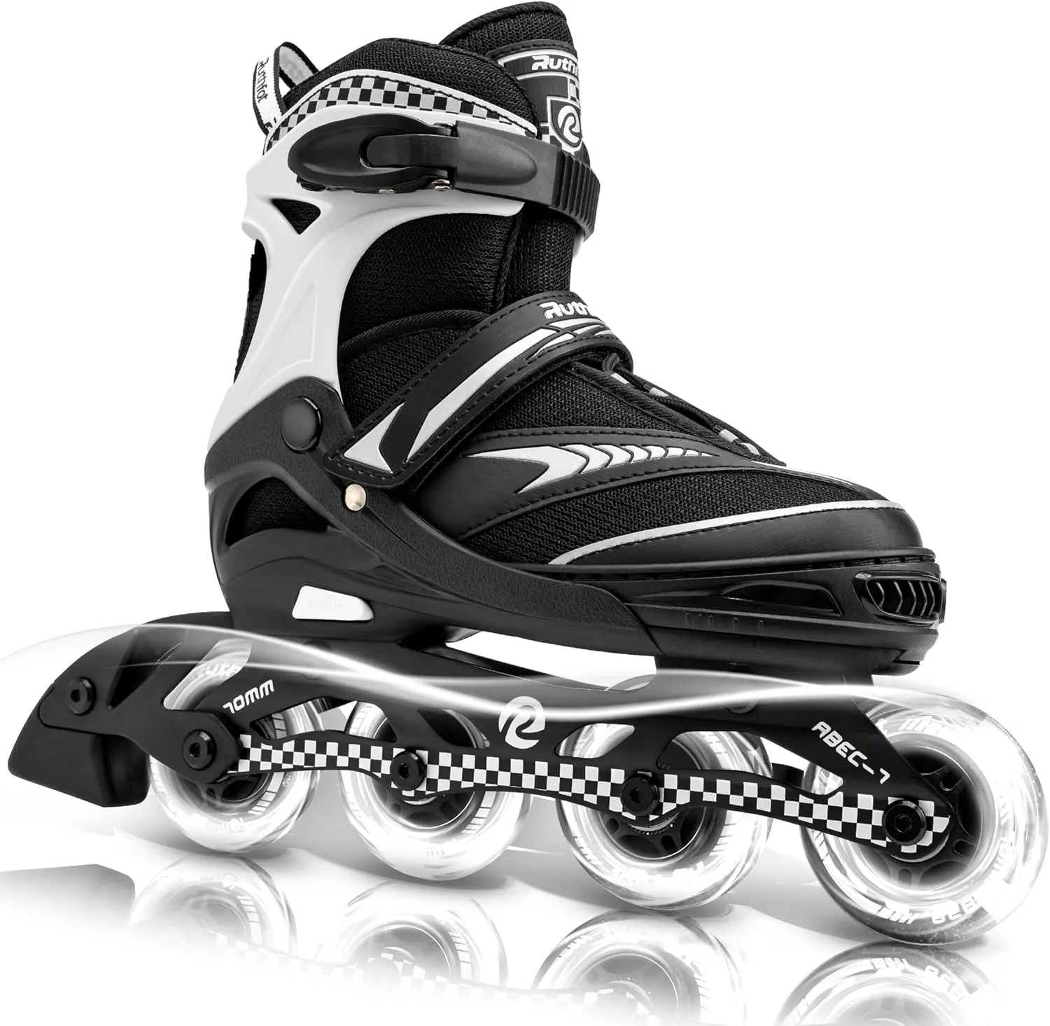 Adjustable Inline Skates for Boys and Girls with Full Light Up Wheels, Outdoor Rollerskates for Kids and Women