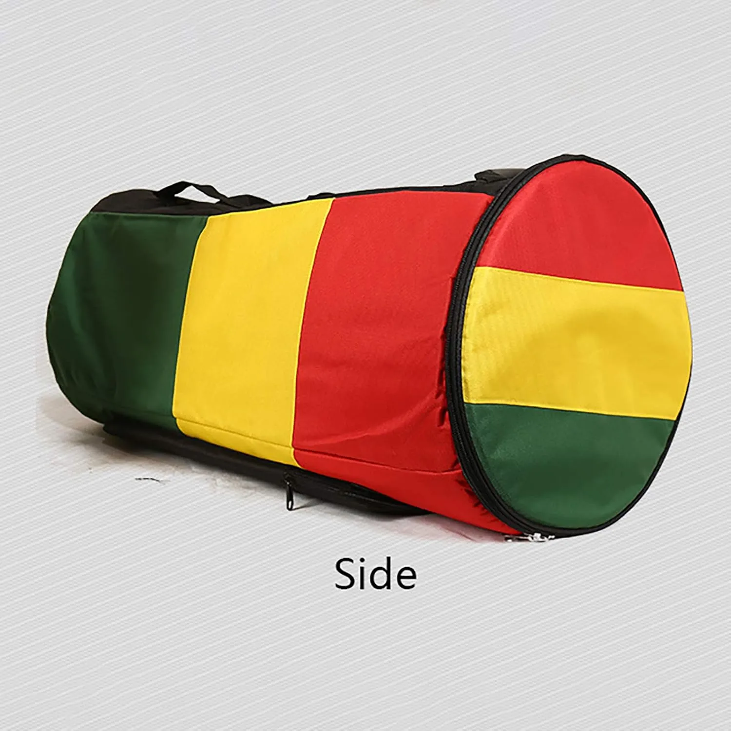 African Drum Bag, 13-Inch, Tricolor, Waterproof, Non-Slip, Portable Storage, Mountaineering Bag