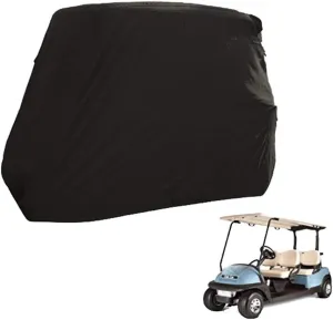 ALGFree Golf Cart Cover Passenger Waterproof Dust Prevention Sunproof Carts Storage Covers (Color : 600D, Size : 242x122x168CM)