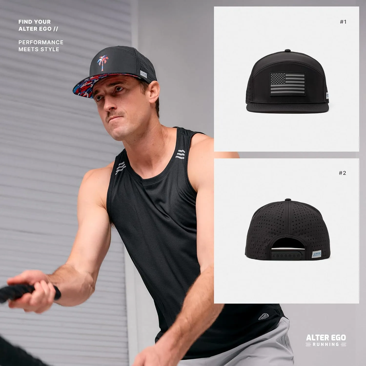 Alter Ego Drifter Splash Running Hat – Lightweight, Water Repellent, Men & Women