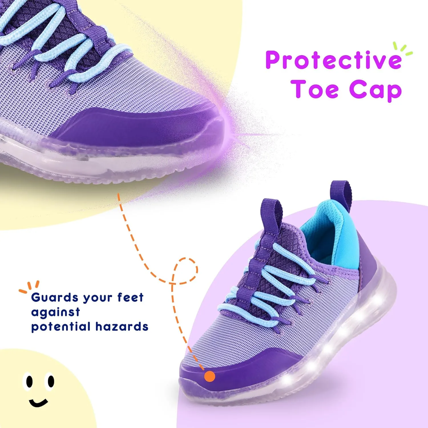 AMZZPIK LUMIKICK Light Up Shoes for Boys Girls Kids Tennis Sneakers Walking Led Glow Shoe for Toddler