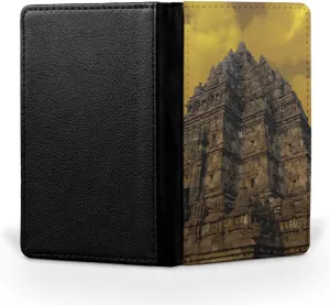 ANCIENT CITY BUILDING STRUCTURE FLIP WALLET TRAVEL PASSPORT ID HOLDER ITINERARY ORGANIZER COVER