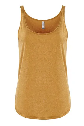 Antique Gold Ladies Festival Tank Top with White Hiker