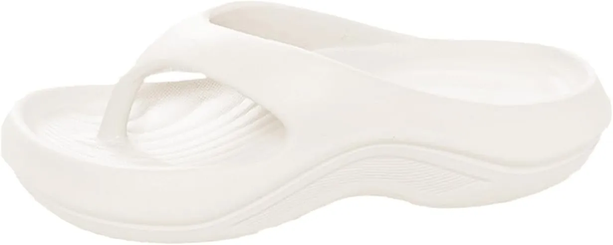 Arch Support Flip Flops for Women Plantar Fasciitis Orthopedic Sandals for Women Arch Support Walking Sandals Platform Recovery Flipflops Pillow Soft Summer Beach Shoes Non-slip Comfort Lightweight