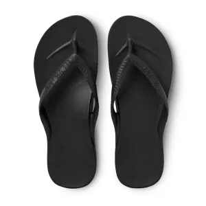 ARCH SUPPORT THONGS - Black