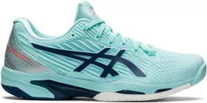 ASICS Solution Speed FF 2 Tennis Shoes for Women - Traditional Lace-up Closure - PU Upper Clear Blue/Light Indigo 6.5 B - Medium