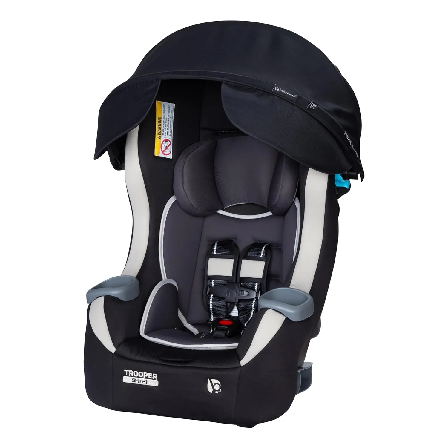 Baby Trend Trooper™ Plus 3-in-1 Convertible Car Seat with Canopy, Dash Tan