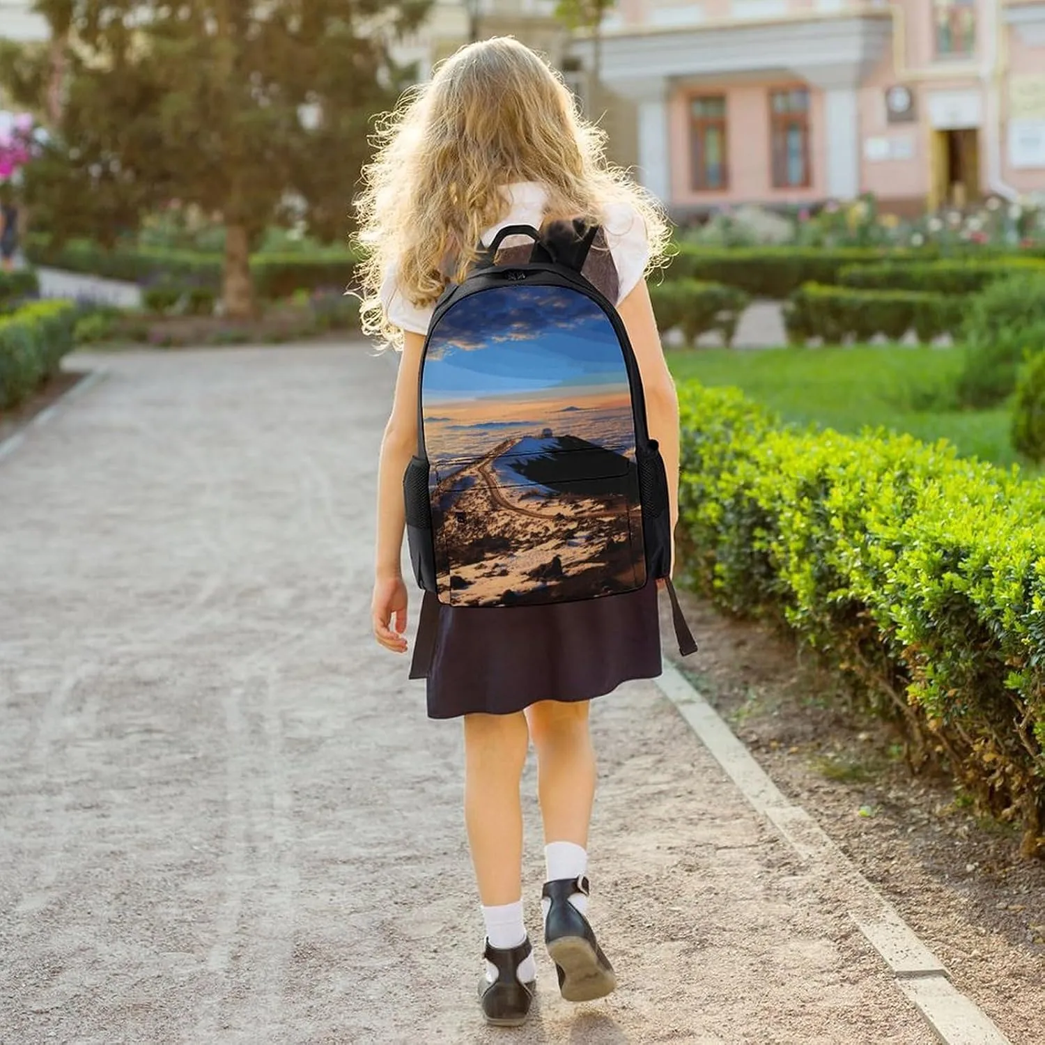 Backpack for Men Women Laptop Backpack Mauna Kea Summit Sunset Casual Daypack Laptop Bag for Travel