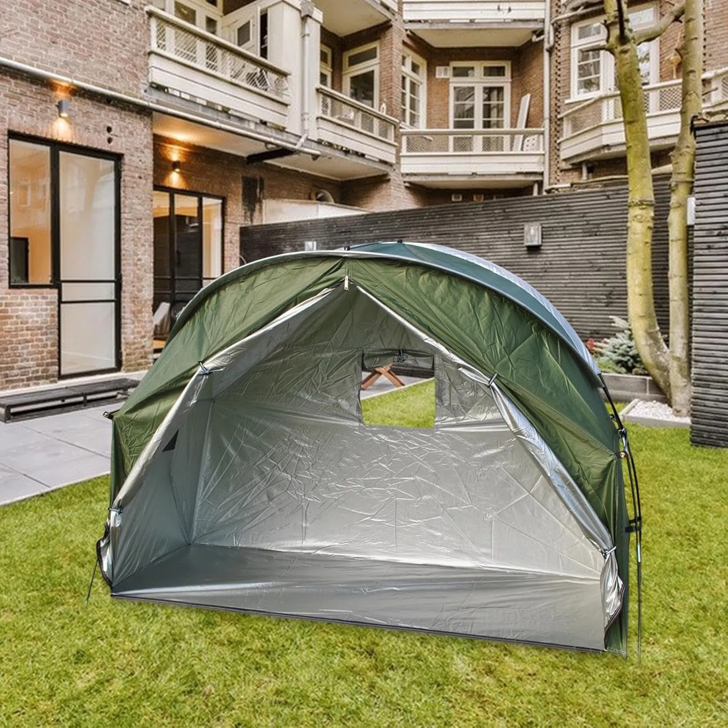 Backpacking Tent 1 Person Tent Lightweight Oxford Cloth Outdoor Equipment for Hiking Backyard Mountaineering Backpacking