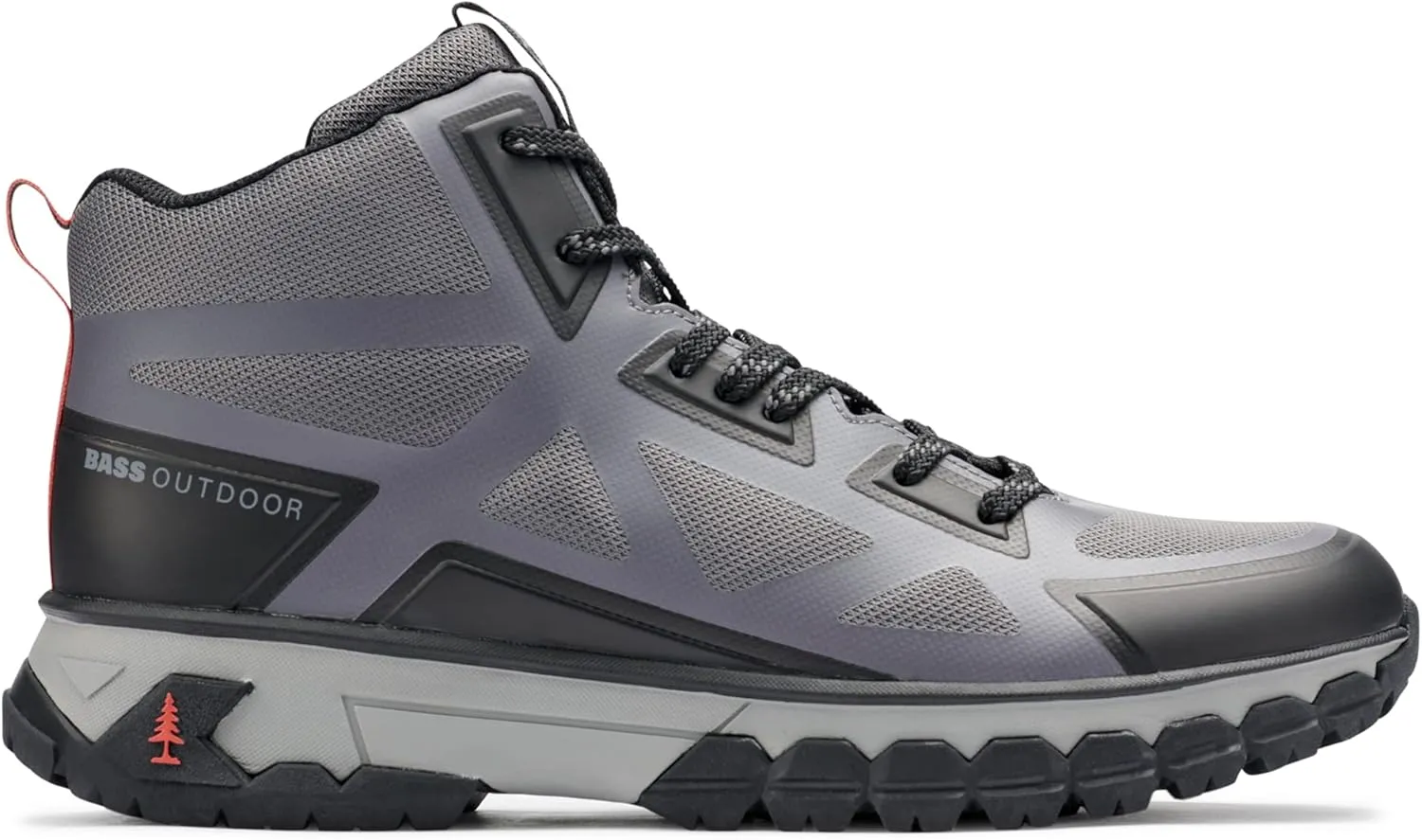 BASS OUTDOOR Men's Peak Seamless Hiker Mid Hiking Boot