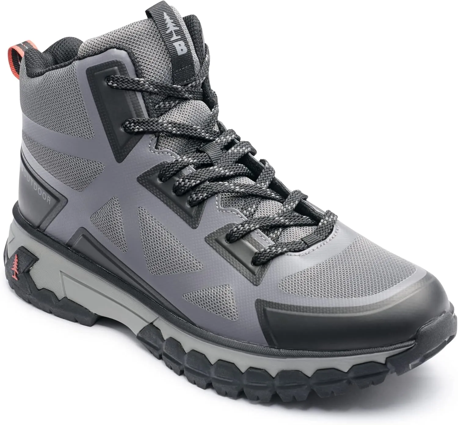 BASS OUTDOOR Men's Peak Seamless Hiker Mid Hiking Boot