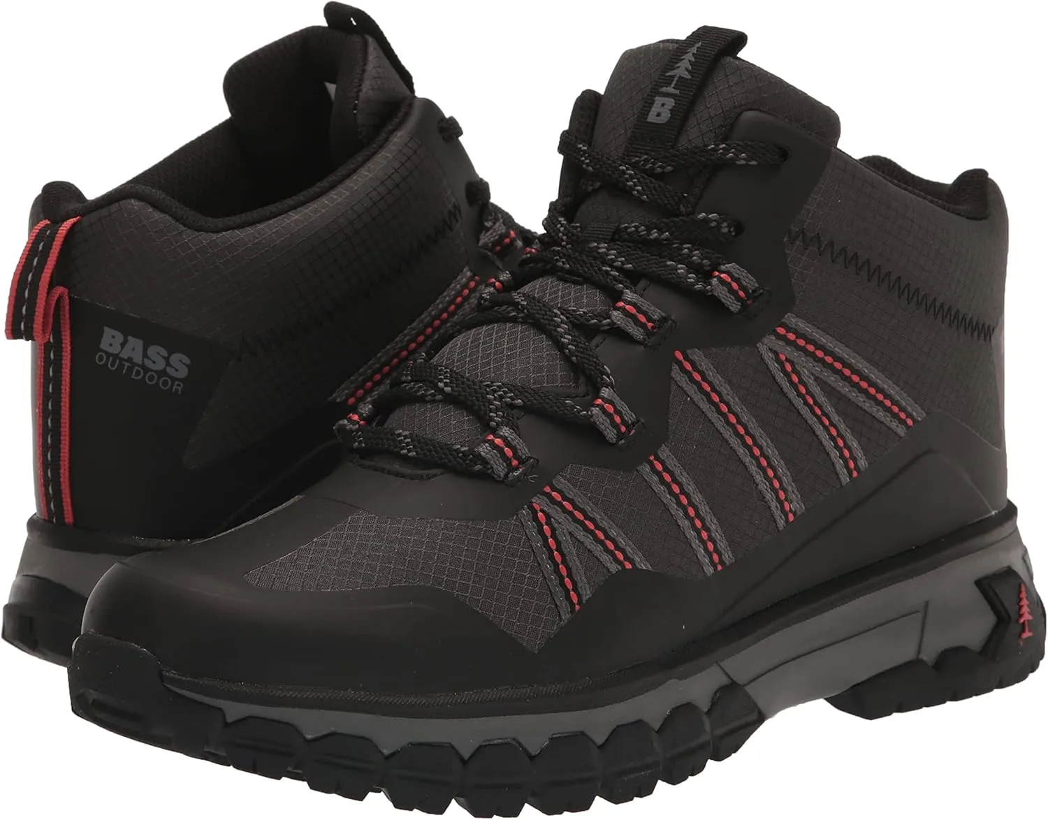 BASS OUTDOOR Men's Peak Webbing Hiker M Ankle Boot
