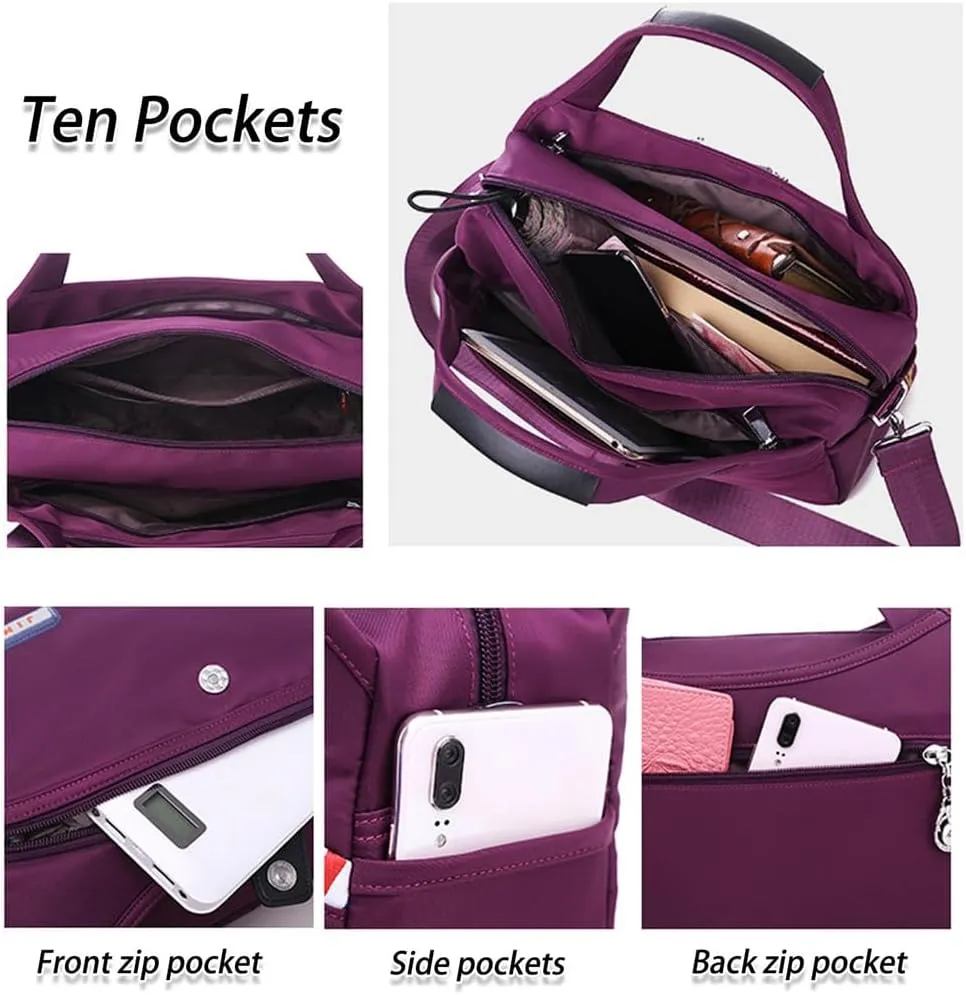 Beautifuldeer Anti Theft Handbag, Women'S FashionTheft Handbag, Crossbody Bag, Waterproof Oxford Cloth Satchel