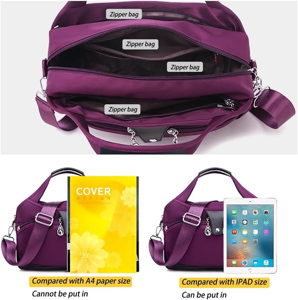 Beautifuldeer Anti Theft Handbag, Women'S FashionTheft Handbag, Crossbody Bag, Waterproof Oxford Cloth Satchel