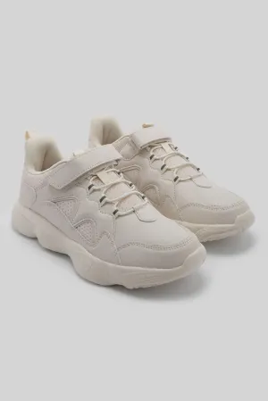 Beige Velcro Sneaker