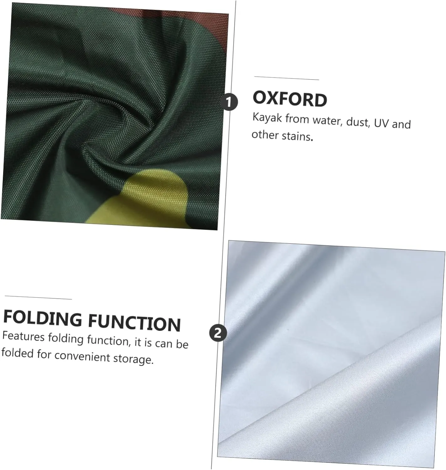 BESPORTBLE Kayak Covers Boat Outdoor Covers Heavy Duty Tarps Uv Protection Oxford Fabric