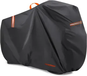 Bike Cover for Giant TCR Advanced Pro Team, 420D Bike Outdoor Storage Cover Windproof Bicycle Covers with Lock Holes Bikes Tarp All Weather Durable Bicycle Cover