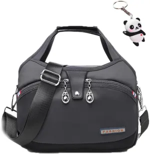 Blaciokamith Soft Side Lightweight Underseat Tote Bag, Waterproof Durable Oxford Cloth Shoulder Bags Multi-pocket Bulk (E)