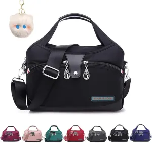 Blaciokamith Tote Bag, Blaciokamith Soft Side Lightweight Underseat Tote Bag, Fashionable Simple Messenger Bag, for Womens