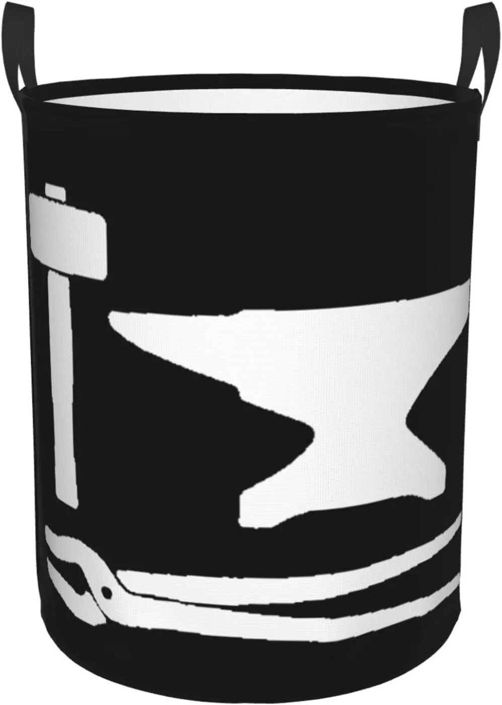 Blacksmith Hammer Cotton Calf Socks Dirty clothes laundry basket with handle Medium