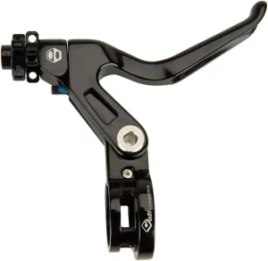 Box One Genius BMX Brake Lever with Clamp Three Cold Forged V-Point Reversible Flip Bicycle Brake Levers Adjustable Reach for Precision Control, Anodized with Laser-Etched Graphics Finish