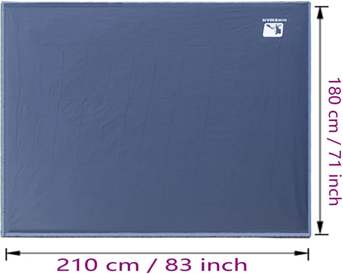 Bringsine Bringsine Waterproof Camping Tent Tarp-71"x83",4 in 1 Multifunctional Tent Mat Footprint for Camping,Hiking and Picnic,Ultralight & Foldable Tent Stakes