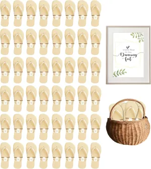 Bulk Flip Flops for Weddings | 48 Pairs | Reception Guest Slippers | Women Men Beach Pool Wholesale Sandals Pack