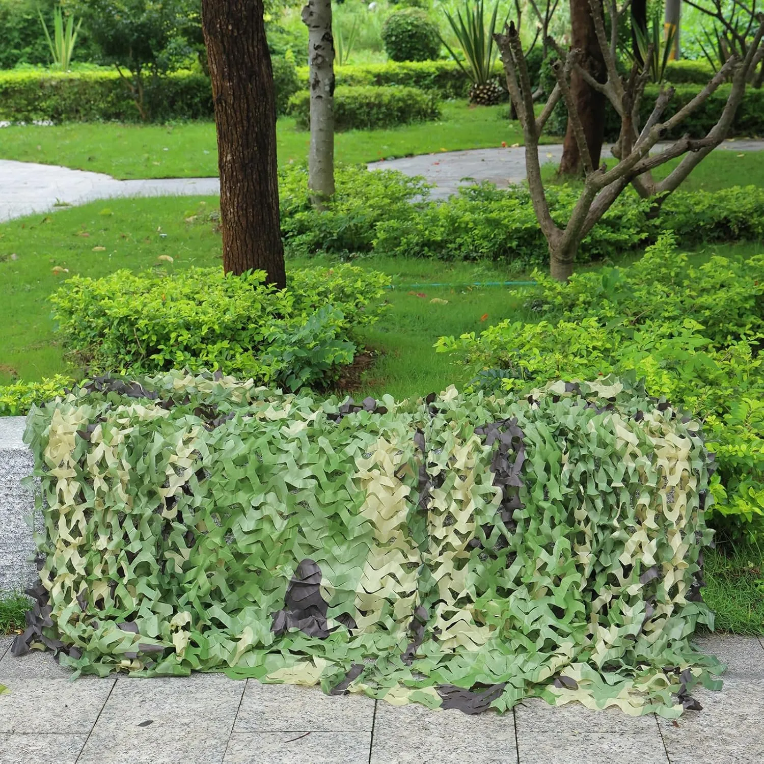 Camo Netting Camouflage Netting, Bulk Roll Mesh Nets Camouflage Nets Military Surplus for for Hunting Blind Sunshade Car Cover Party Decorations