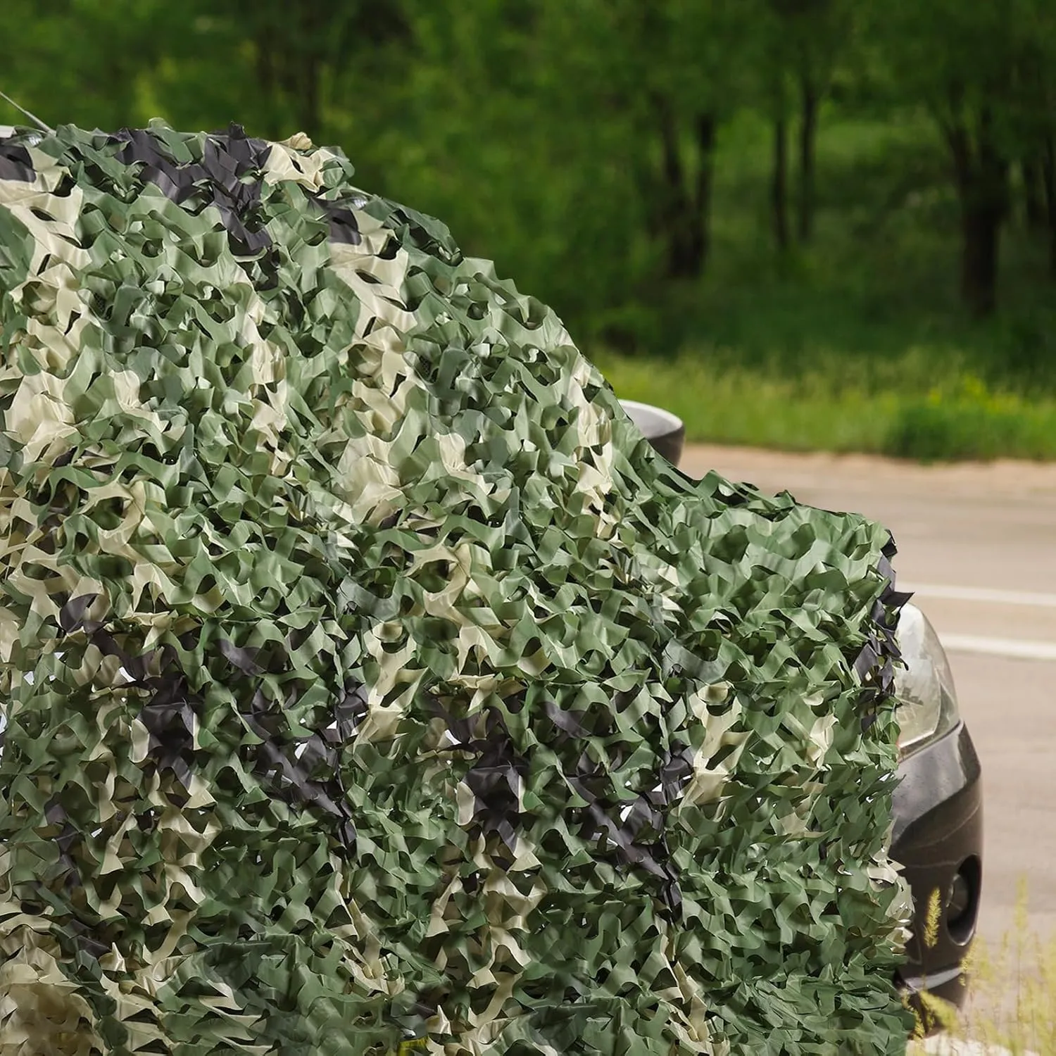 Camo Netting Camouflage Netting, Bulk Roll Mesh Nets Camouflage Nets Military Surplus for for Hunting Blind Sunshade Car Cover Party Decorations