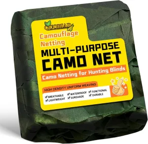 Camo Netting Camouflage Netting, Military Camo Net Cover Outdoor for Hunting Blinds, Army Surplus Camo Theme Party Decorations