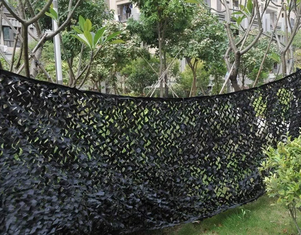 Camo Netting with Mesh Woodland UV Resistant Shade Camouflage Net Blinds for Hunting Camping Shooting Greenhouse Plant Shade Net Military Sunscreen Car Cover Decoration