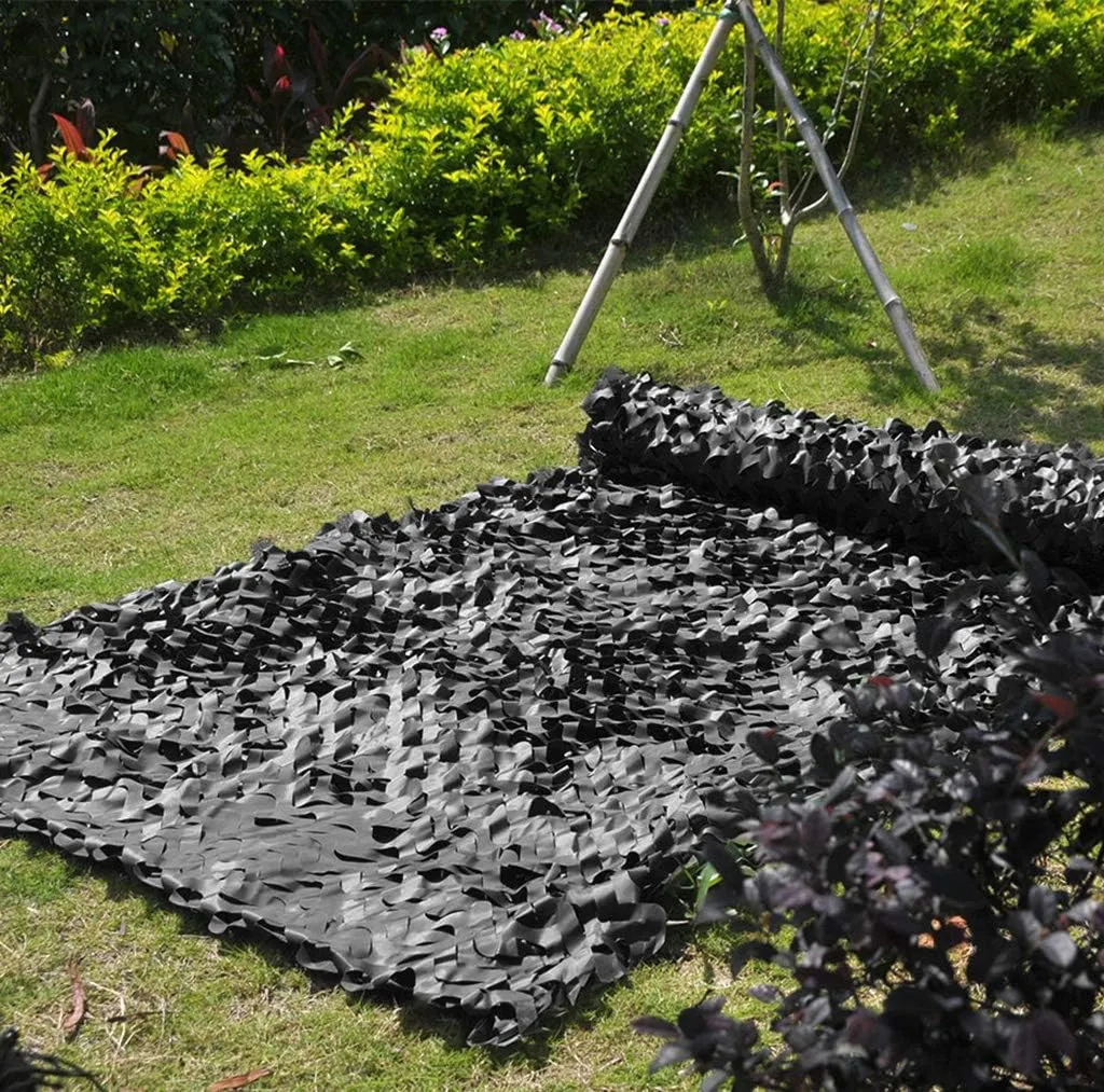 Camo Netting with Mesh Woodland UV Resistant Shade Camouflage Net Blinds for Hunting Camping Shooting Greenhouse Plant Shade Net Military Sunscreen Car Cover Decoration
